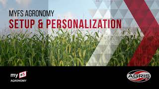 myFS Agronomy - Setup and Personalization