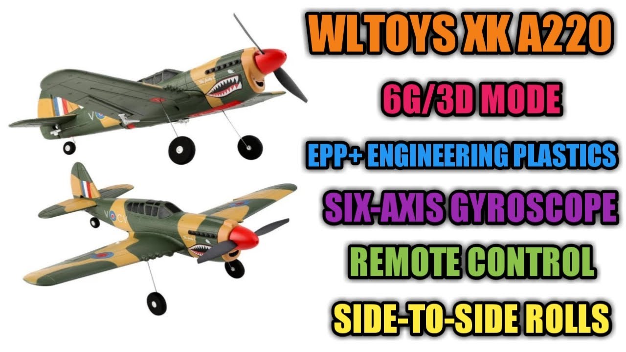 Wltoys xk a220 fighter p40 rc plane wltoys xk a220 p40 fighter