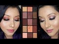 Makeup Revolution Velvet Rose Palette || Brown Smokey Eyes & Glam Eyelook