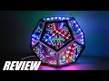 Review infinity led dodecahedron lamp  coolest mood light trance magic table lamp