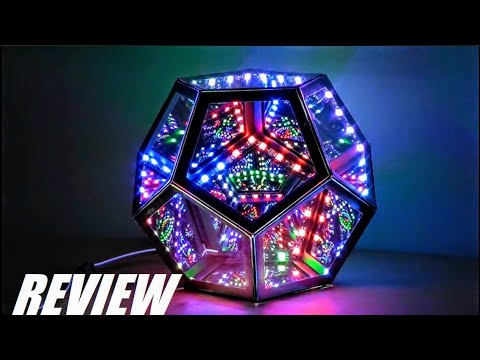 REVIEW: Infinity LED Dodecahedron Lamp - Coolest Mood Light? Trance Magic Table Lamp