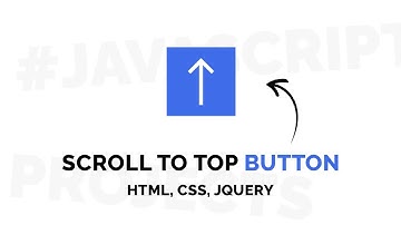 How To Make An Animated Scroll To Top Button Using jQuery | Scroll To Top Button | Design Torch
