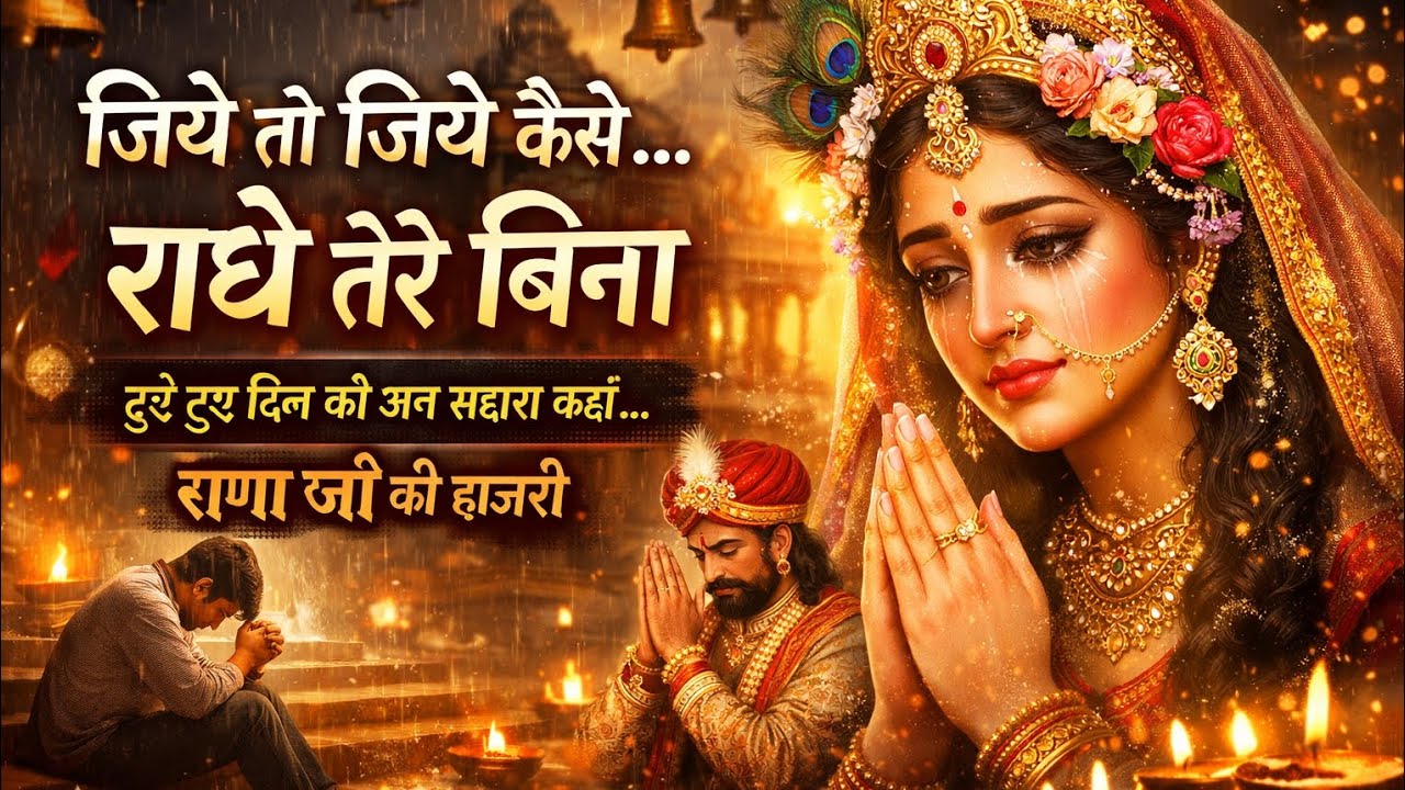 जिए तो जिए कैसे, राधे तेरे बिना 🙏2026 का सबसे भावुक Radha Rani Bhajan | Rana G Ki Hajri