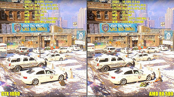 The Division DX12 AMD RX 580 Vs GTX 1060 1080p Frame Rate Comparison