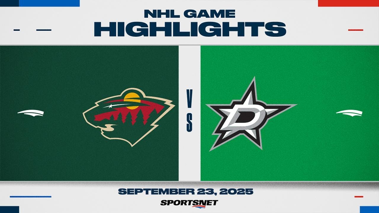 NHL Preseason Highlights | Wild vs. Stars - September 23, 2025