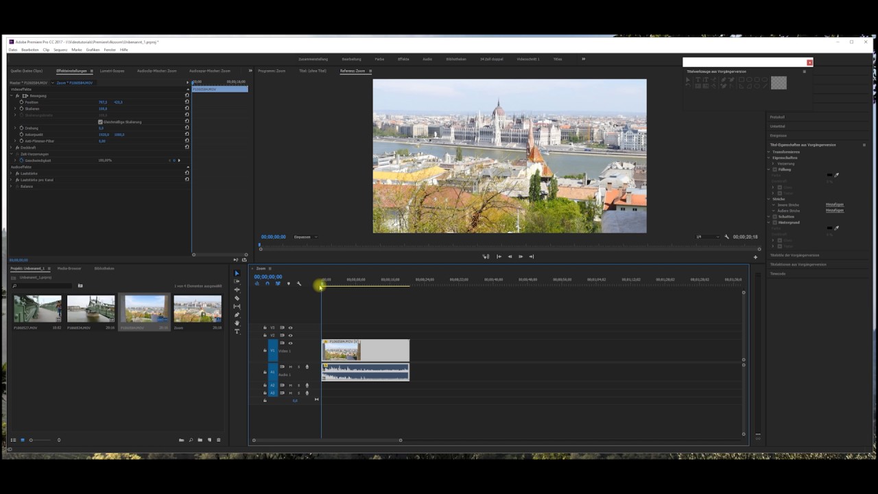Zoom und Schwenk in Adobe Premiere simulieren - YouTube