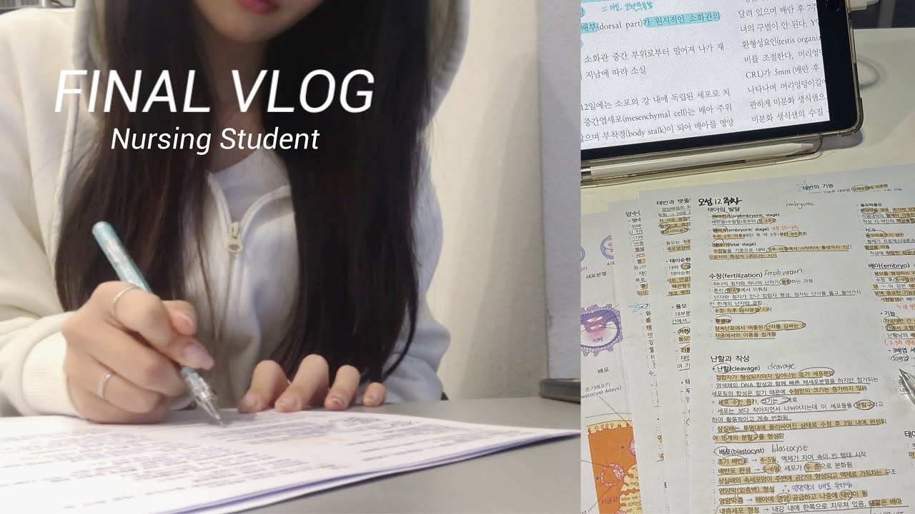 (eng)📚 간2 마지막 시험도 4점대로 마무리!! | 1회독 벼락치기 | 8전공 끝 3학년 시작 | 간헐적 위관영양 평가 | 시험기간 브이로그 | nursing student
