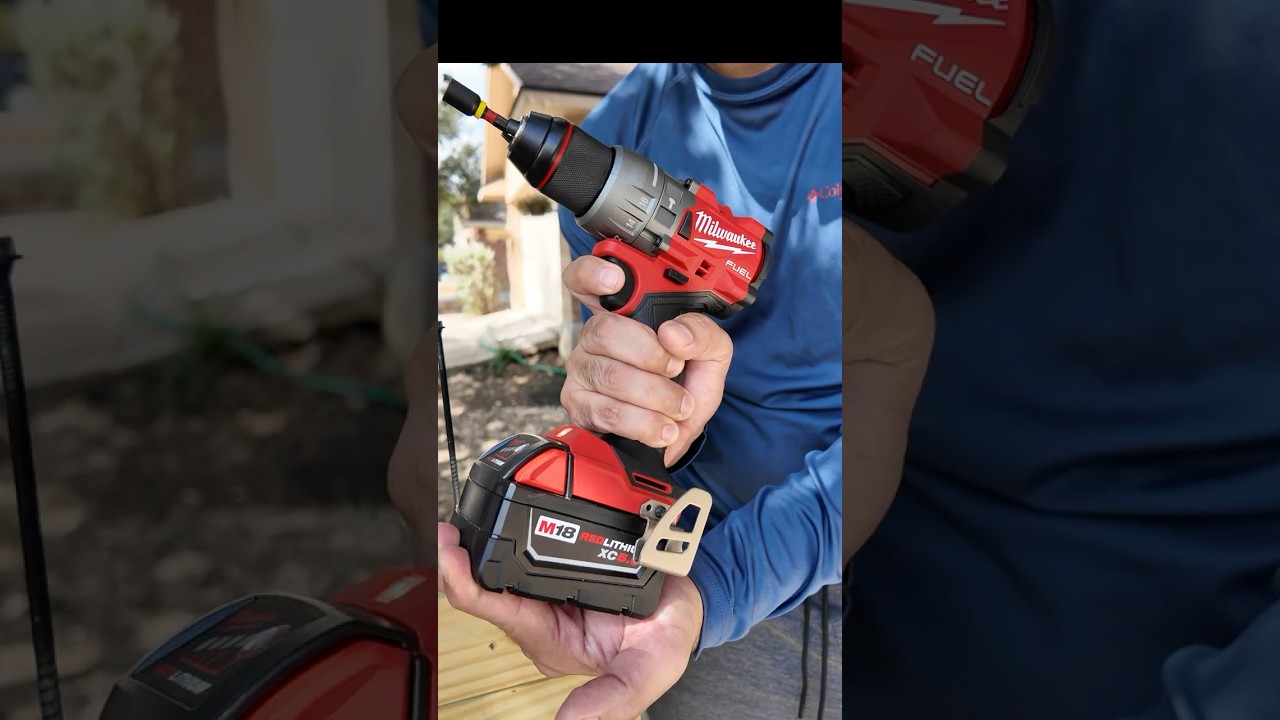 Milwaukee m18 fuel hammer drill with 2.0 and 5.0 batteries. 