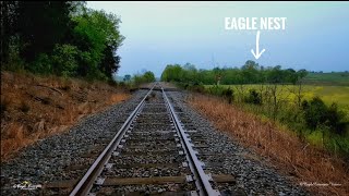 "The Eagles & Their Nest From The Railroad"