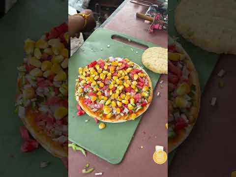 Vegetable Farm Cheese Pizza Making | Indian Street Food