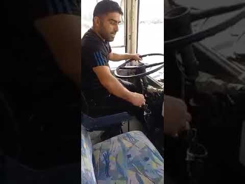 آموزش کامل دنده عقب اتوبوس گواهینامه پایه یک