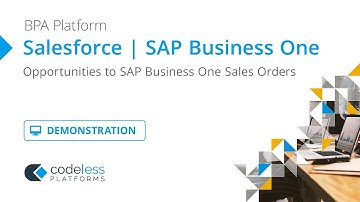 Salesforce Opportunities to SAP Business One Sales Orders - Demonstration
