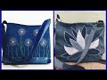 best and beautiful denim reuse handbags design for girls