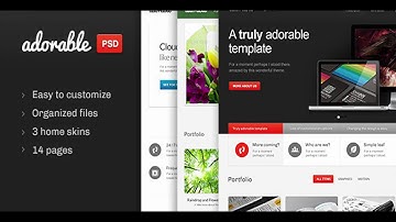 Adorable - Multipurpose PSD template | Themeforest Website Templates and Themes