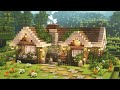 Minecraft  aesthetic cozy house tutorial  cottagecore  mizunos 16 craft resource pack