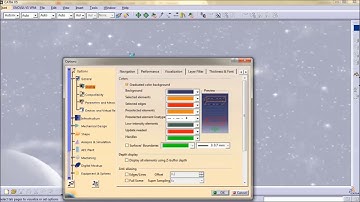 CATIA tutorial How to change workbench Background Coloure