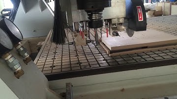 CNC Router with multi boring heads +2 horizontal side boring + sawing
