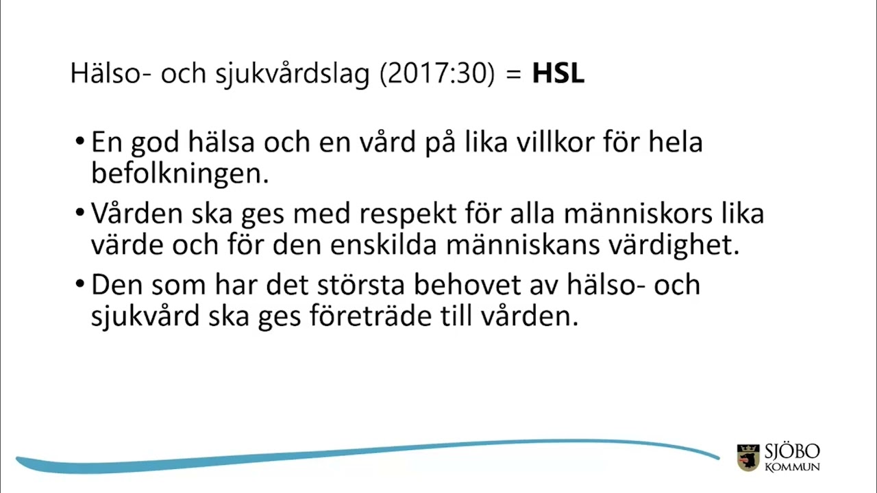 HSL-introduktion lagar