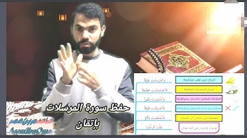 فهم وحفظ سورة المرسلات بالخرائط الذهنية