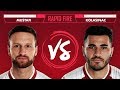 ZIDANE, 2PAC & MESUT OZIL | Mustafi v Kolasinac Rapid Fire