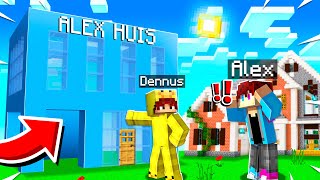 Ik VERHUIS ALEX Zijn HUIS In MINECRAFT! (Survival Eiland)