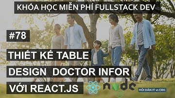 #78 Thêm Giao Diện Lưu Thông Tin Bác Sĩ và Table Doctor Infor | Redux - React Cho Người Mới Bắt Đầu
