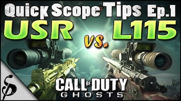 Call of Duty Ghosts Quick Scope Tips - Ep1 - USR vs L115 - Best Bolt-Action Sniper for Quickscoping? + Stats, Chrome Lined & Reload Cancel