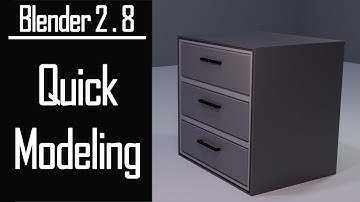 Drawer Cabinet - Quick Model Tutorial - Blender 2.8
