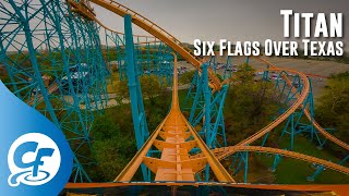 Titan front seat on-ride 4K POV @60fps Six Flags Over Texas