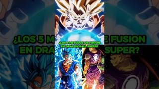 ¿LOS 5 METODOS DE FUSION DE DRAGON BALL? #shorts