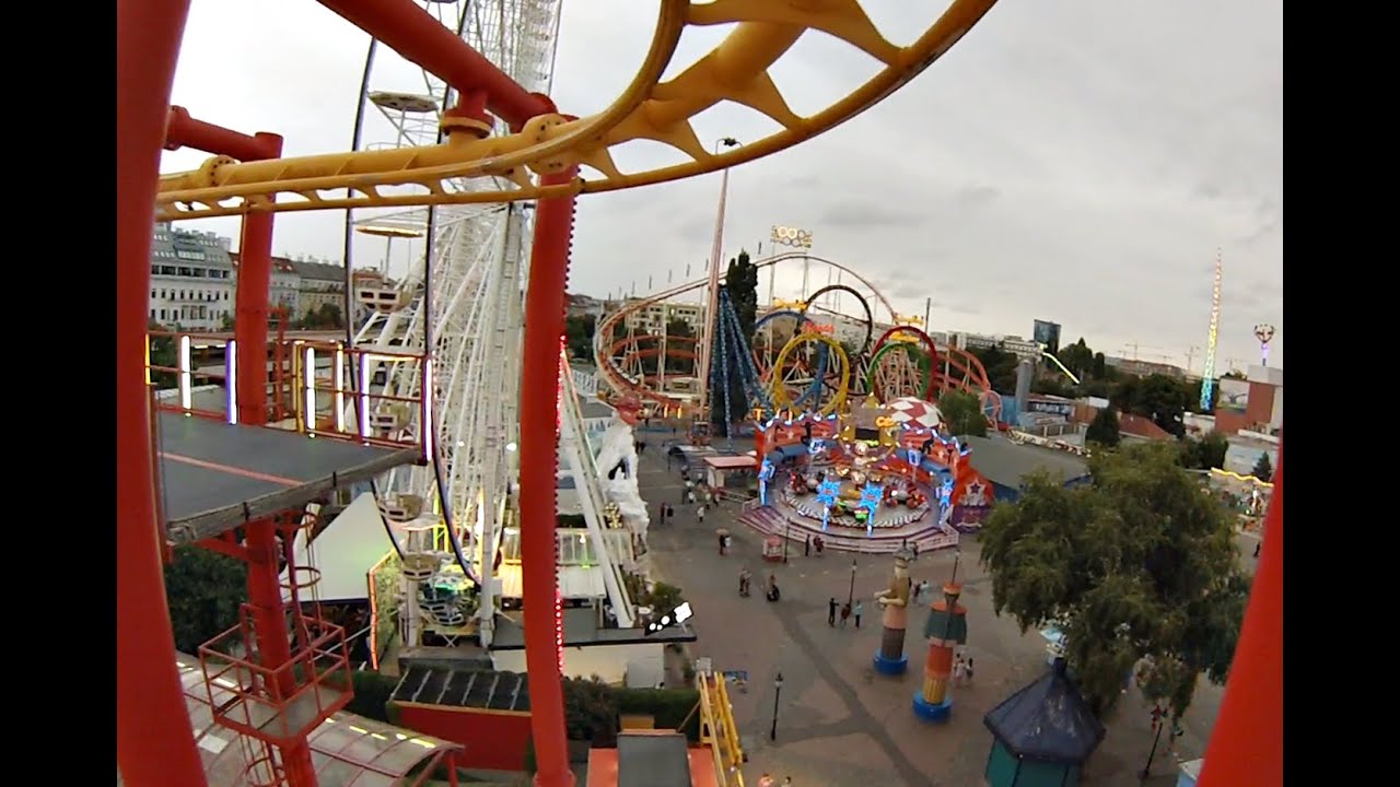 Volare Flying Coaster (Onride) Video Wiener Prater 2016
