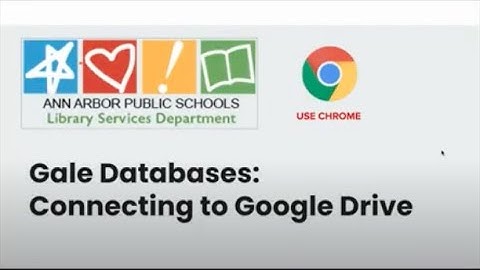 Library Gale Databases Connect to Google Drive Chmura
