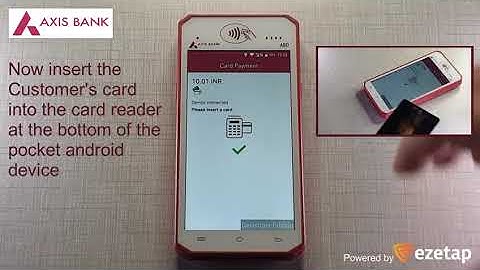 Axis bank pocket android pos machine A80