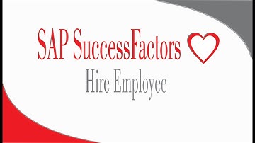 Hire Employee - SAP Successfactors Employee Central