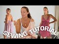 Sarah dress sewing tutorial  step by step summer dress tutorial for beginners