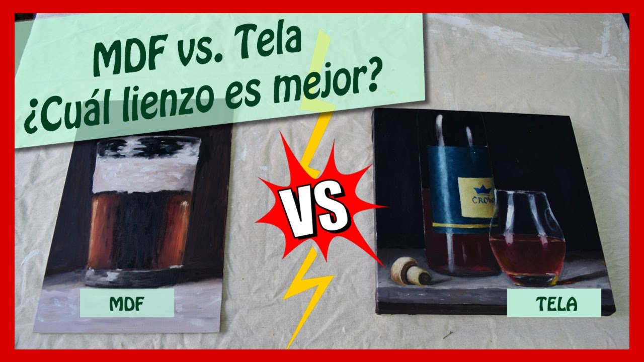 Lienzo de Tela vs MDF! 🎨🎨 Aprende además a como preparar MDF para pintar!