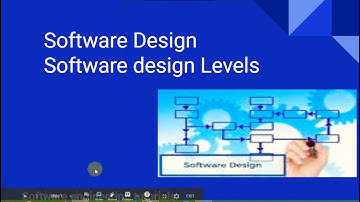 Software design and design level in software engineering.. SE tutorials