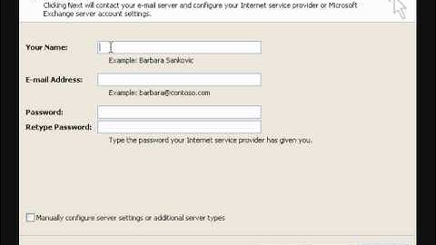How to Set Up Outlook 2007
