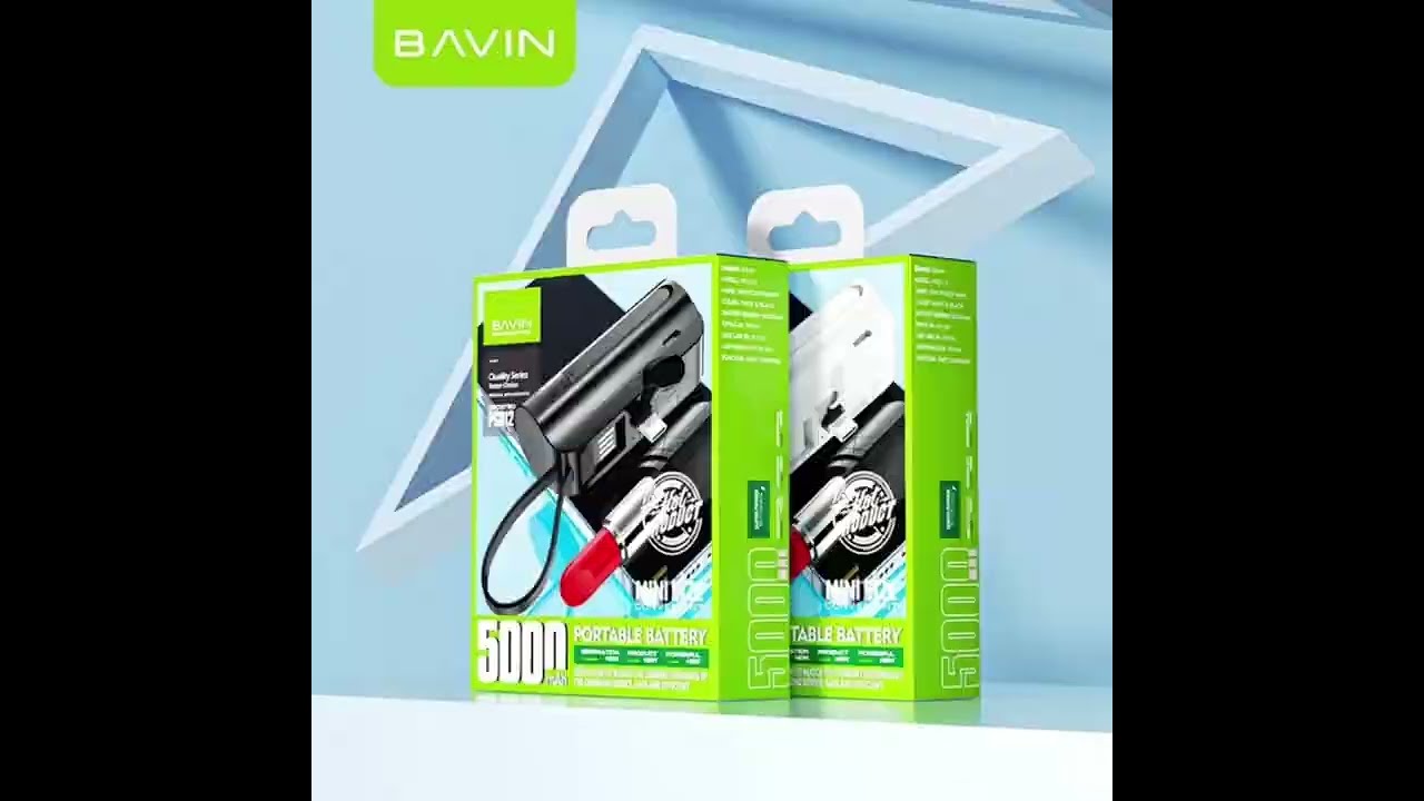Bavin Bavin 5,000mAh pocket size power bank PC012 PC013 #powerbank #bavin # ...