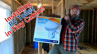 #74 Low cost toilet install for offgrid tiny cabin!!!  #diy #tinyhouse #offgrid