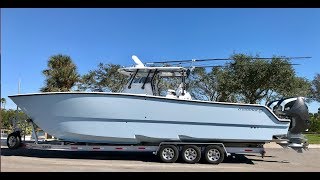 Freeman 37vh with Seven Marine Outboards Sea trial. Fastest fishing boat?!?? 80mph!