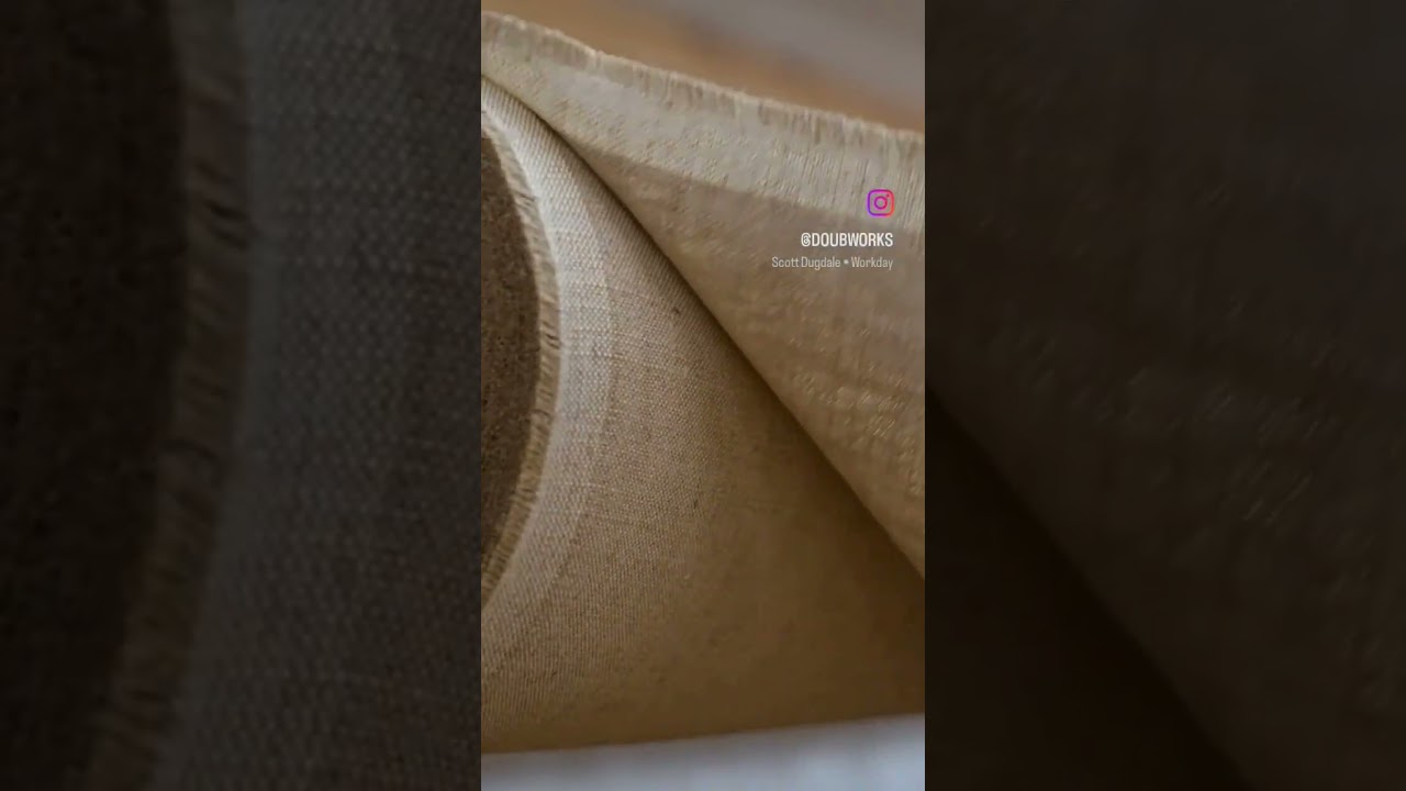 Style 144 Belgian linen, available by the yard or included with our custom stretching service 