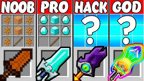 Minecraft Battle: GREATSWORD CRAFTING CHALLENGE - NOOB VS PRO VS HACKER VS GOD! (Animation)