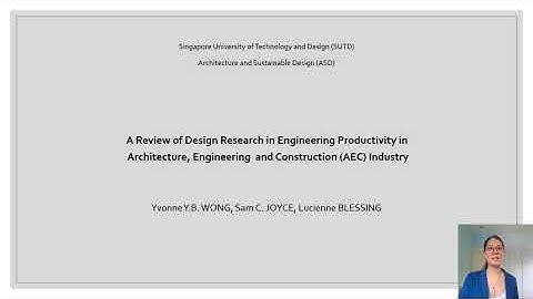 A Review of Design Research in Engineering Productivity in AEC Industry