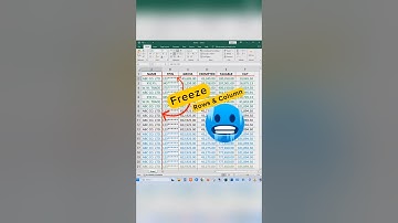Excel Freeze Panes | Enable Freeze Panes Keyboard Shortcuts #exceltips
