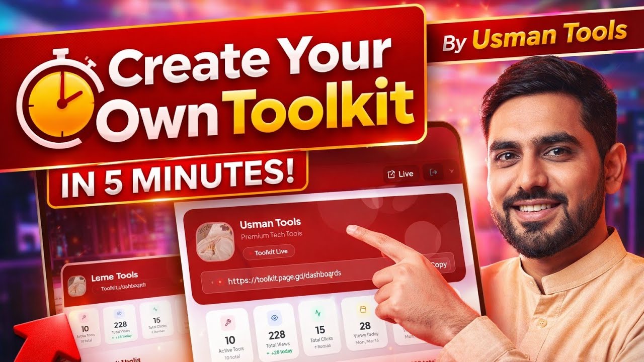 How To Create Your Own Toolkit Website For Free By Usman Tools - YouTube