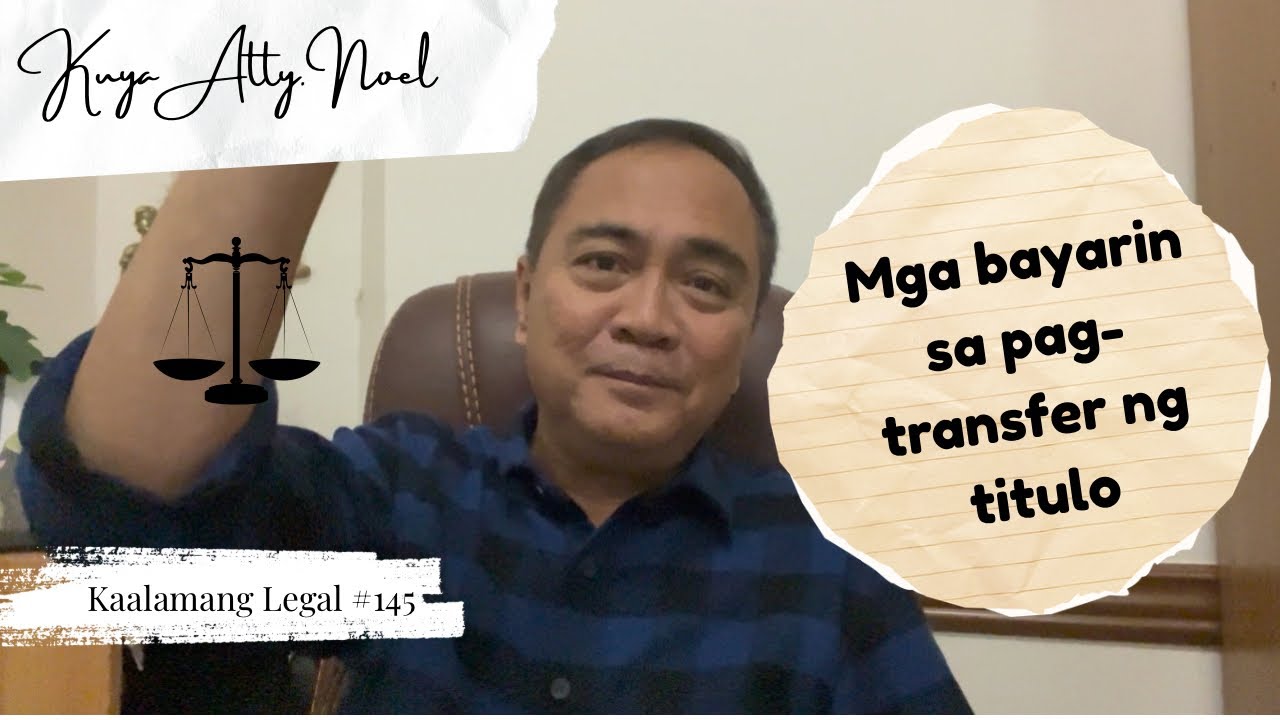 Mga bayarin sa pag-transfer ng titulo  |  Kaalamang Legal #1453 