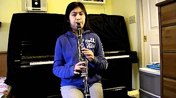 A major scale with arpeggio Clarinet