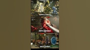 MKX Vs MK11 Vs MK1-Raiden Fatal Blow comparison #shorts #Fatal Blow