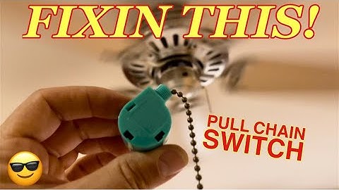 CEILING FAN PULL CHAIN SWITCH REPLACEMENT - How to Change a Pull Chain Switch on a Ceiling Fan. Easy